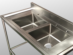 Tarja de acero inoxidable